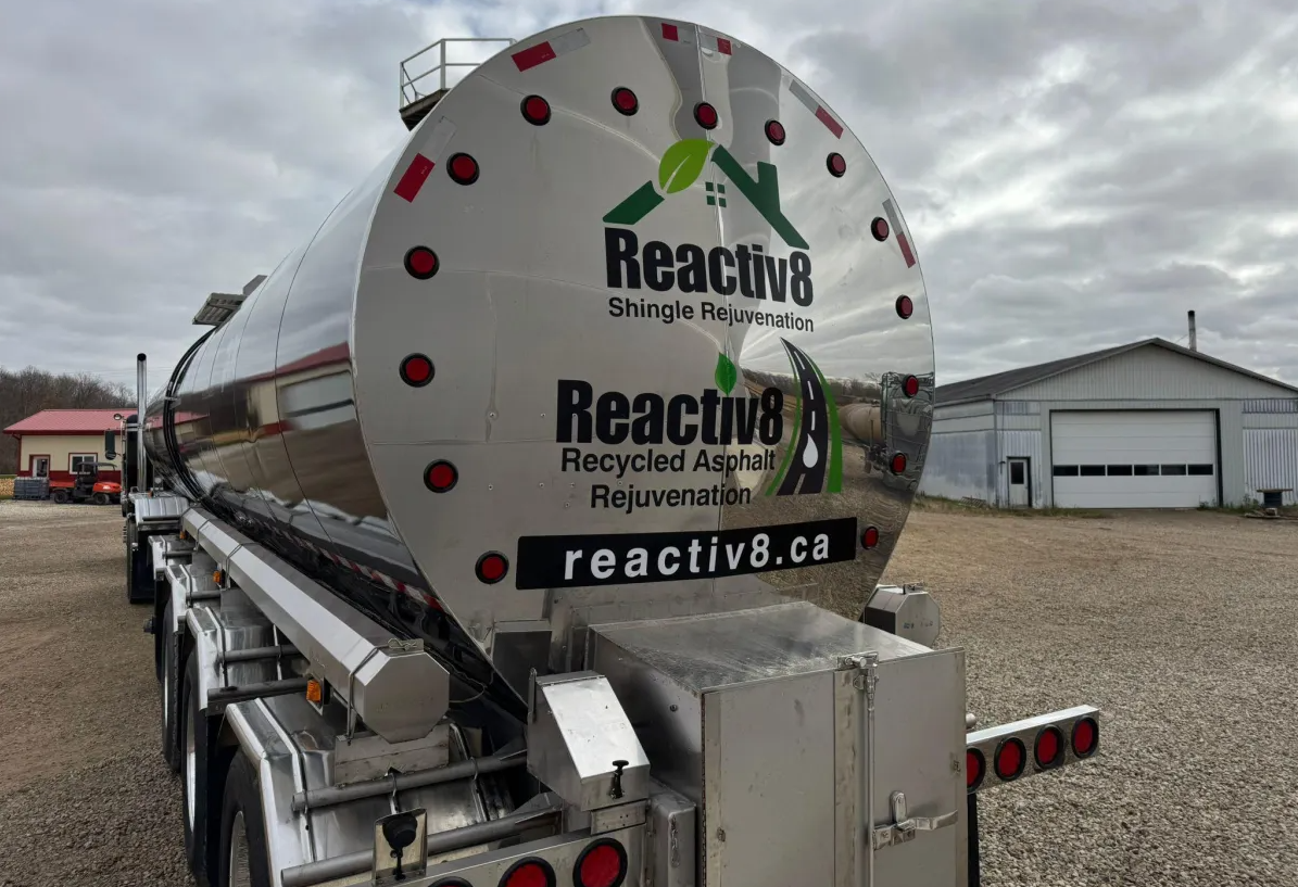 Freshly rejuvenated asphalt surface